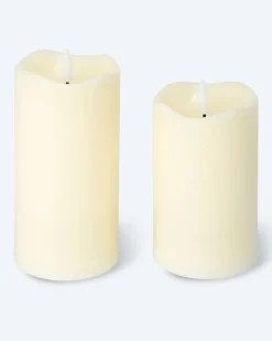 LED-Kerzen mit Filament-Muster, 2tlg.