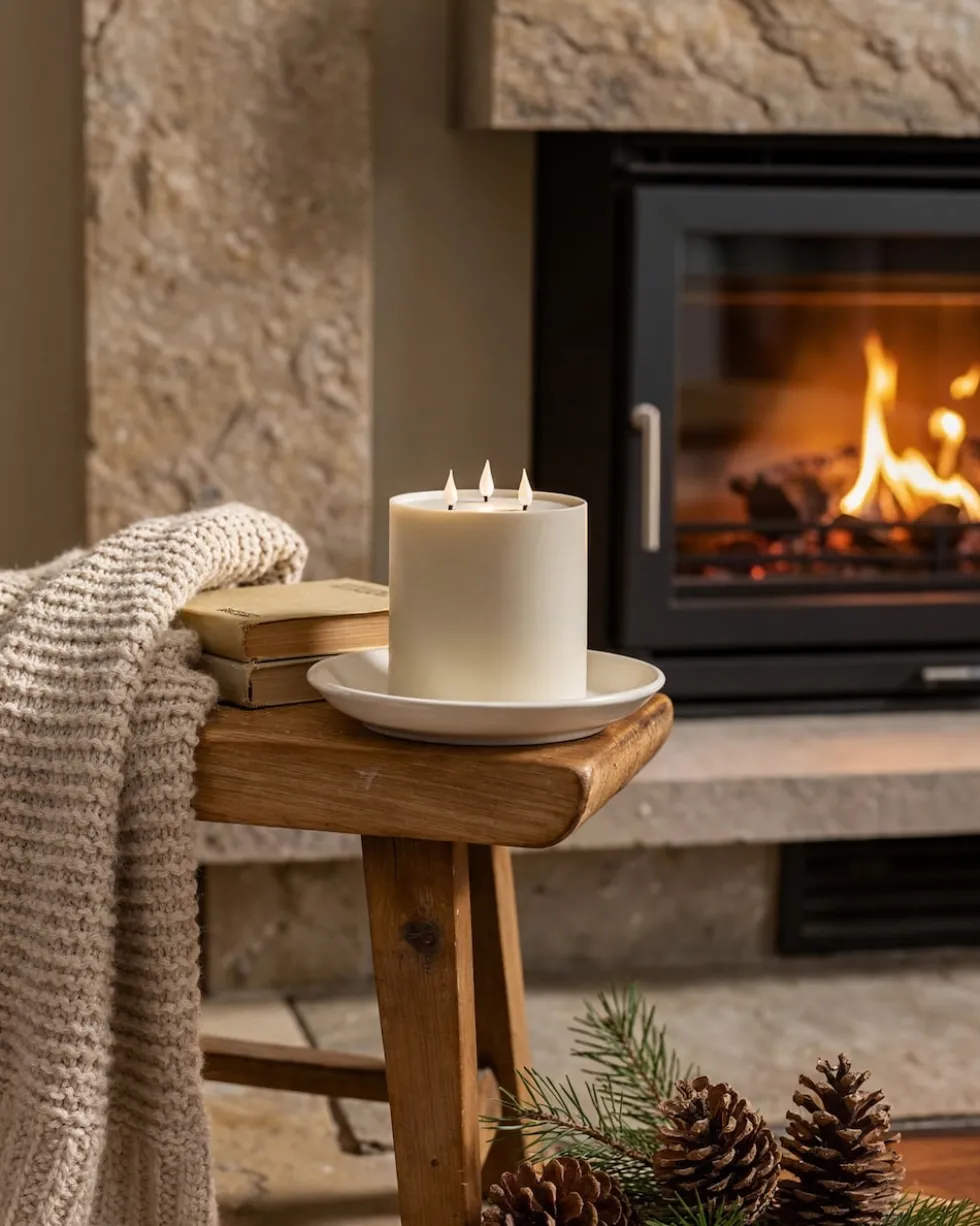 LED-Kerze "Samt Look"