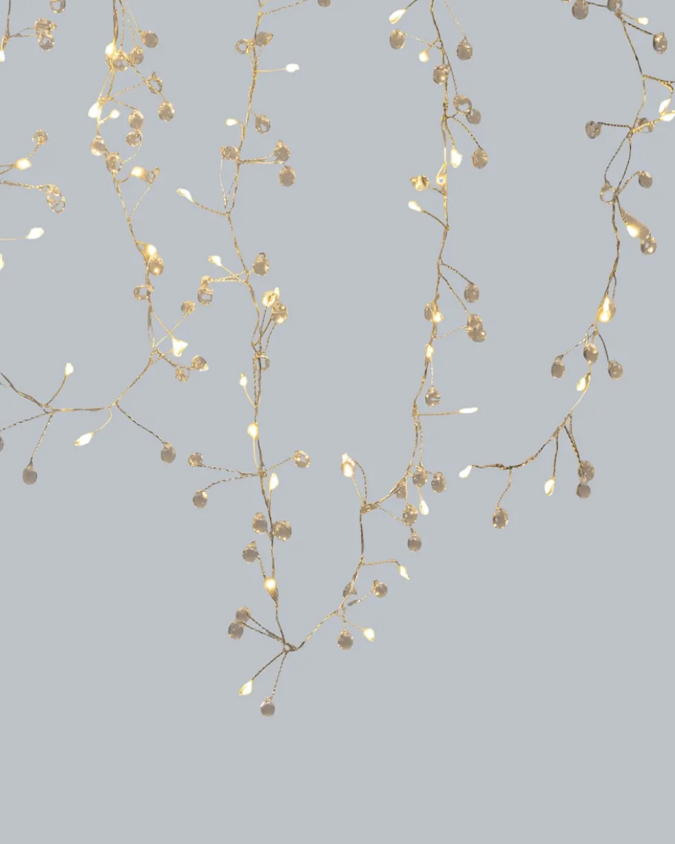 LED-Lichterketten in Perlen-Design, 2tlg.