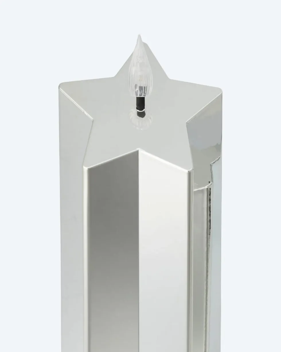 LED-Motivkerzen "Stern", 3tlg.