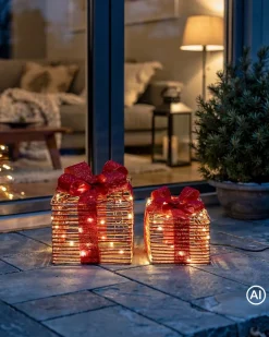 LED Outdoor Geschenke, 2tlg.