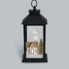 LED Outdoor Laterne mit Winterlandschaft