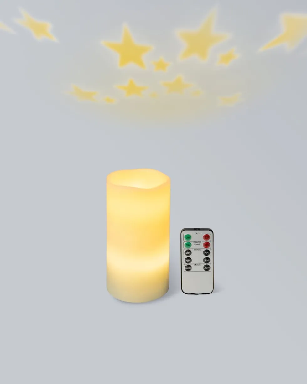 LED-Projektionskerze mit Fernbedienung