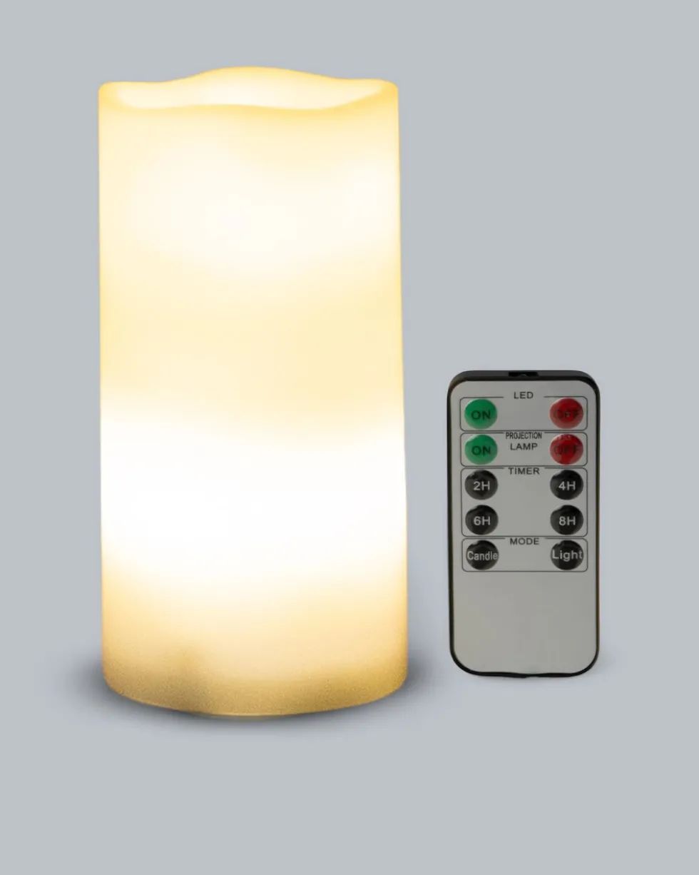 LED-Projektionskerze mit Fernbedienung