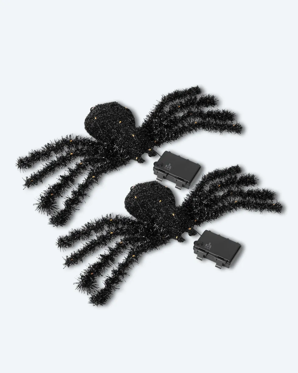 LED-Spinnen "Halloween", 2tlg.