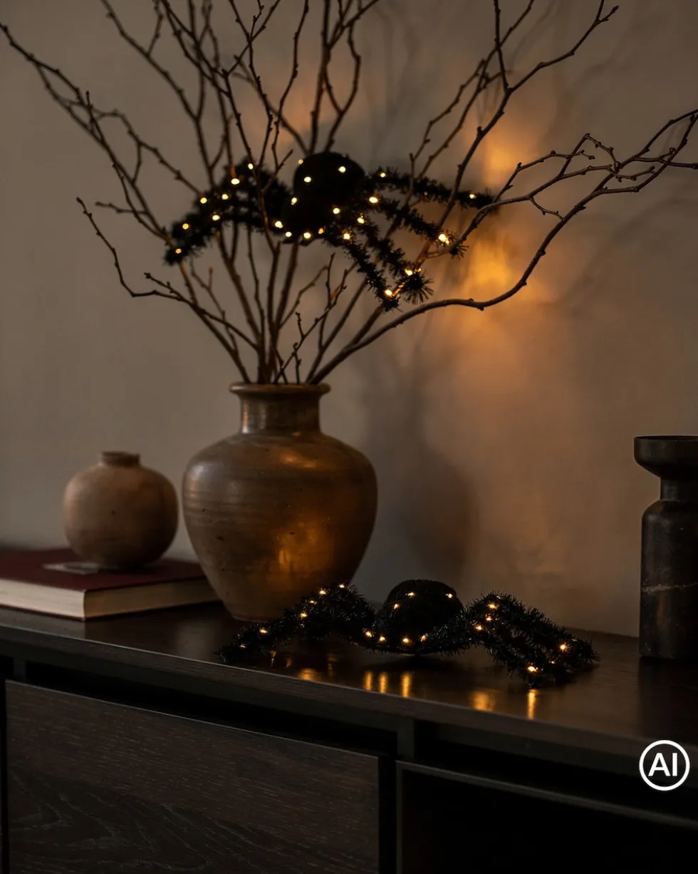 LED-Spinnen "Halloween", 2tlg.