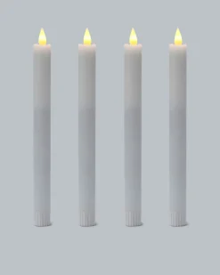 LED-Stabkerzen "Long Shine", 4tlg.