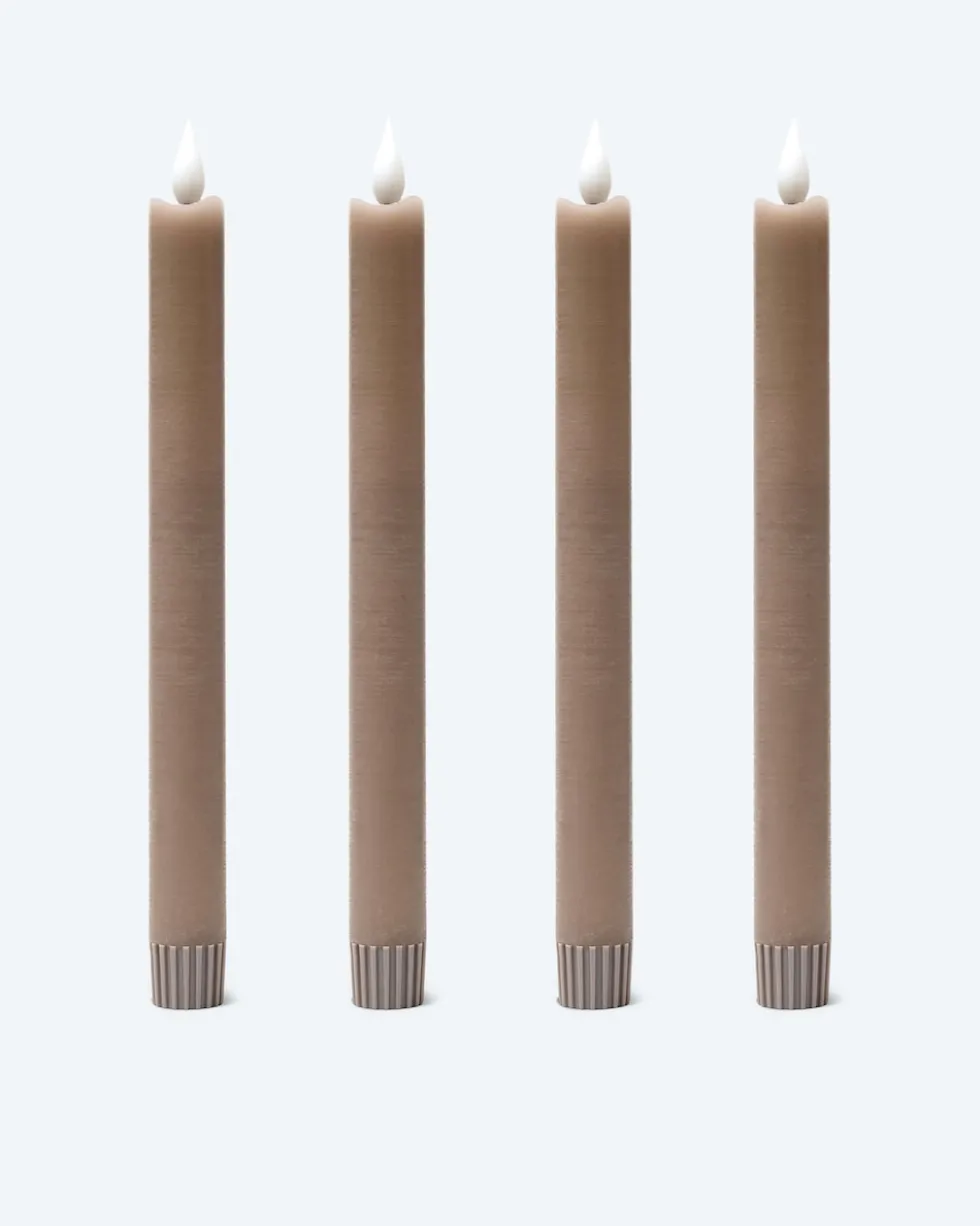 LED-Stabkerzen "Long Shine", 4tlg.