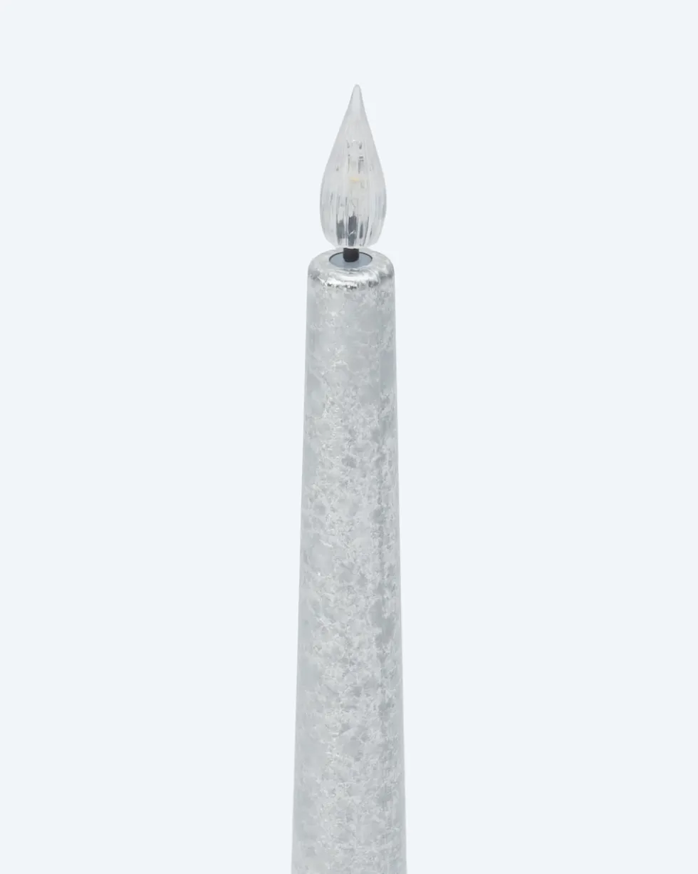 LED-Stabkerzen "Metallic", 4tlg.