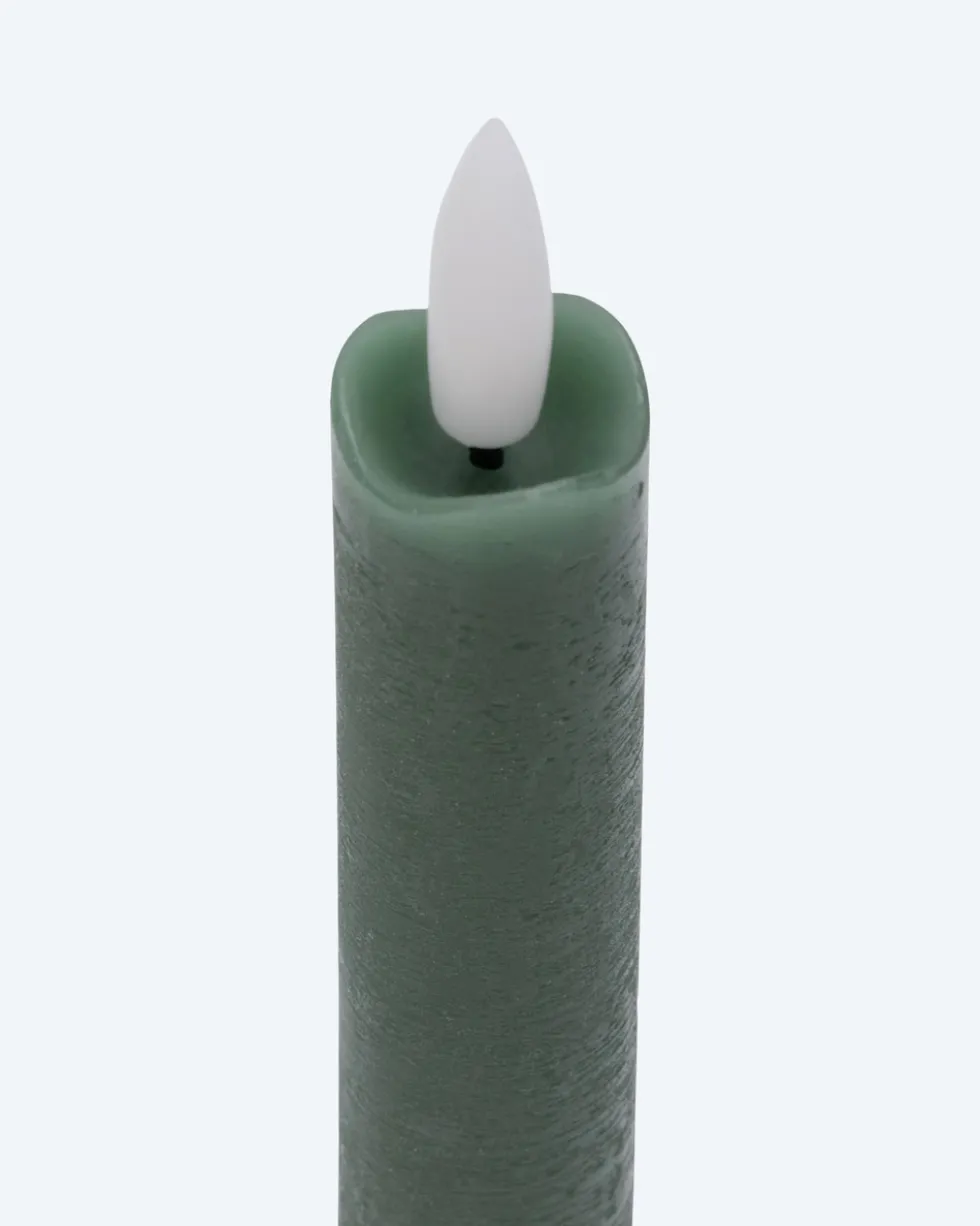 LED-Stabkerzen mit Ständer Schleife, 2tlg.