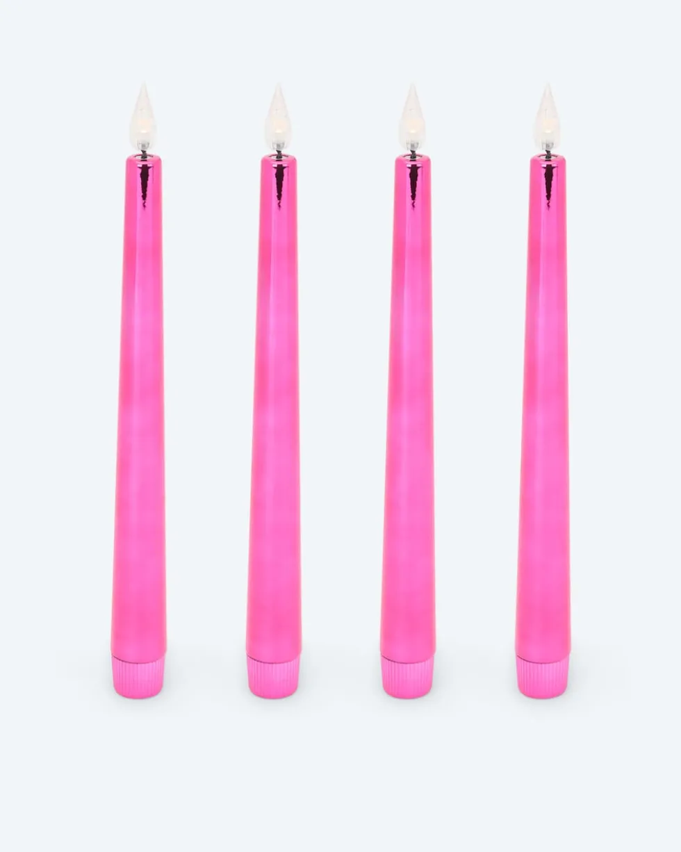 LED-Stabkerzen "Shiny", 4tlg.