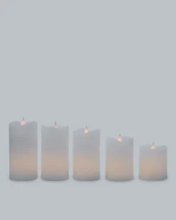LED-Stumpenkerzen "Long Shine", 5tlg.
