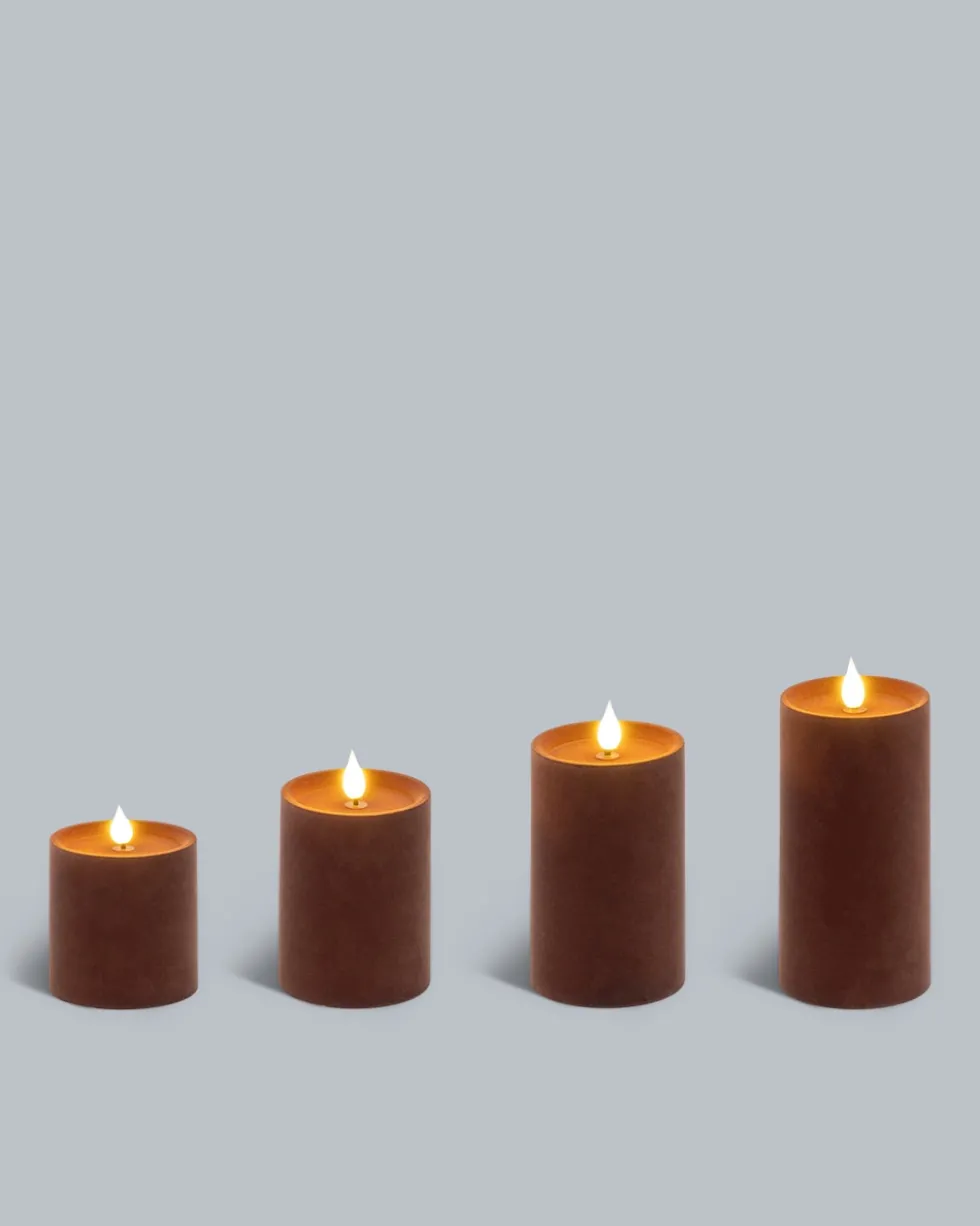 LED-Stumpenkerzen-Set, 4tlg.