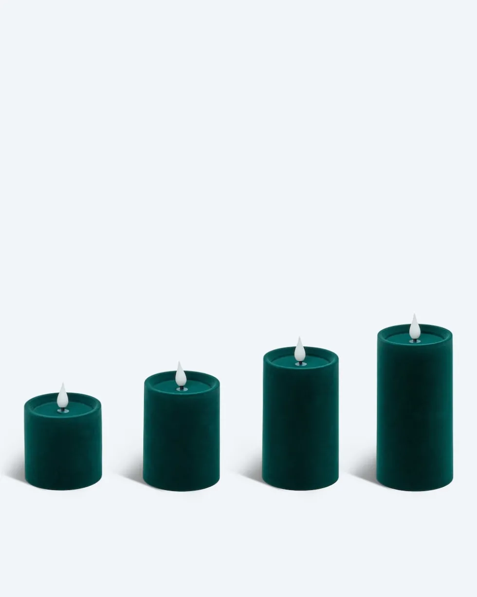LED-Stumpenkerzen-Set, 4tlg.