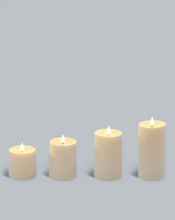 LED-Stumpenkerzen-Set, 4tlg.