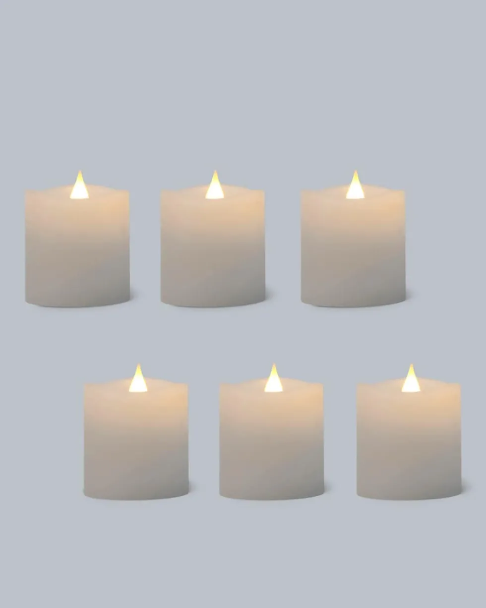 LED-Teelichter "Long Shine", 6tlg.