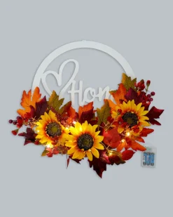 LED-Türkranz Herbstdesign