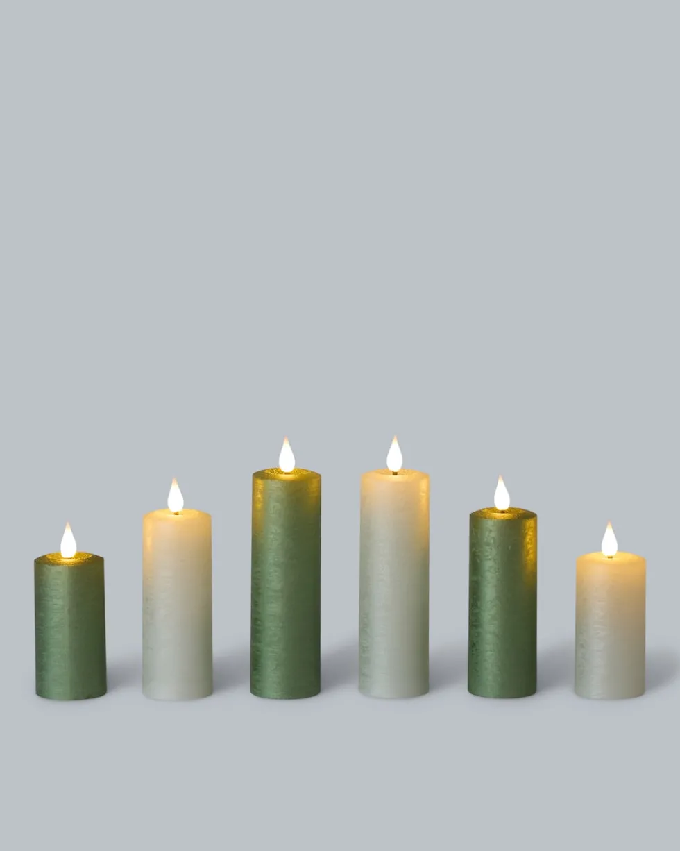 LED-Votivkerzen mit Touch-Flammen, 6tlg.