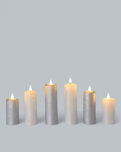 LED-Votivkerzen mit Touch-Flammen, 6tlg.