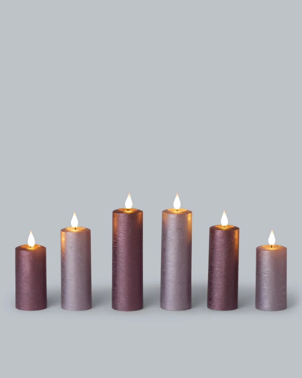 LED-Votivkerzen mit Touch-Flammen, 6tlg.