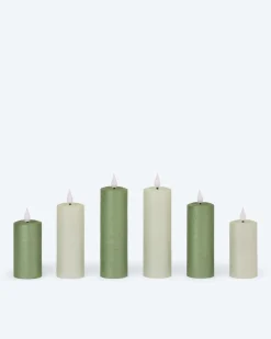 LED-Votivkerzen mit Touch-Flammen, 6tlg.