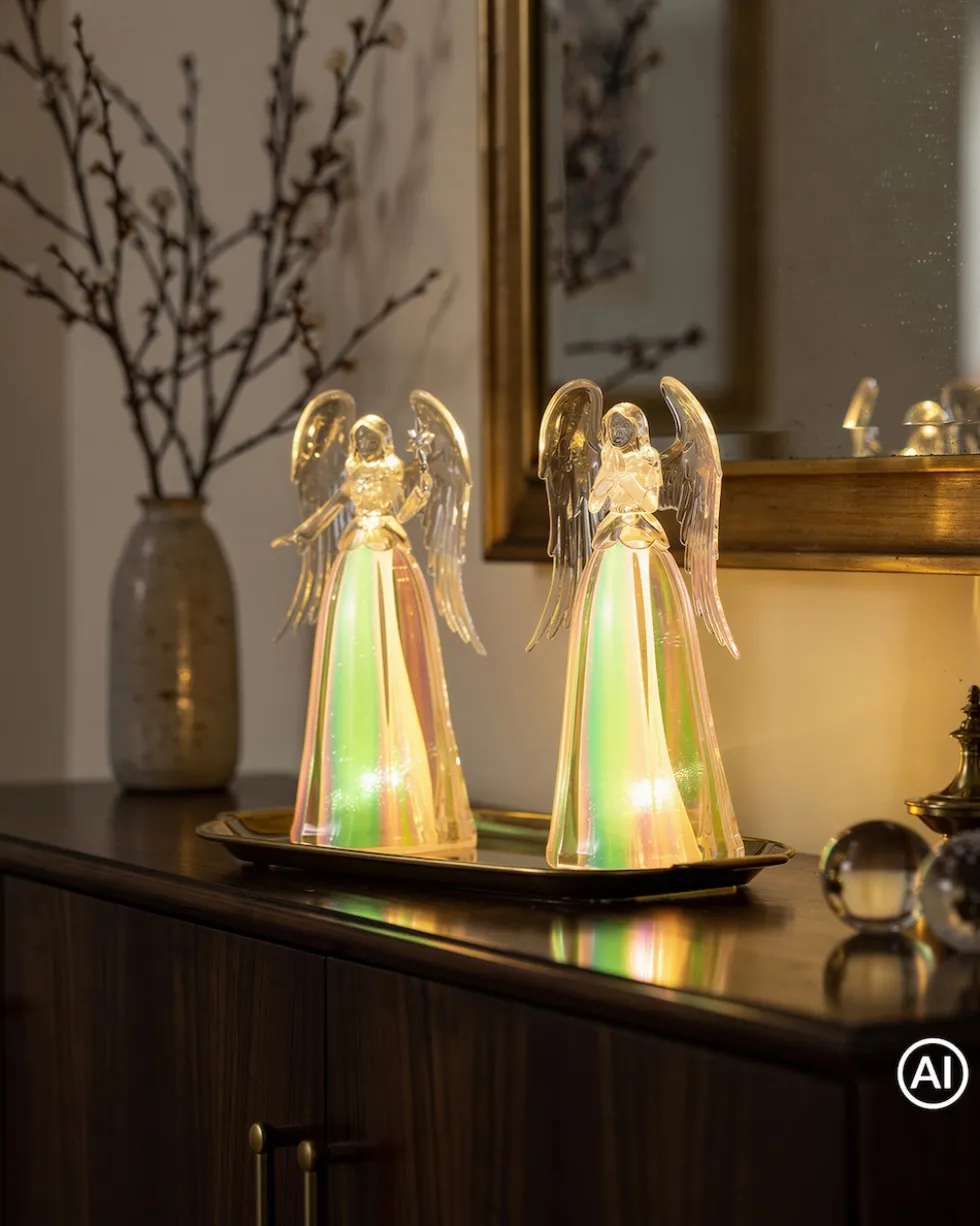 LED-Weihnachtsengel, 2tlg.