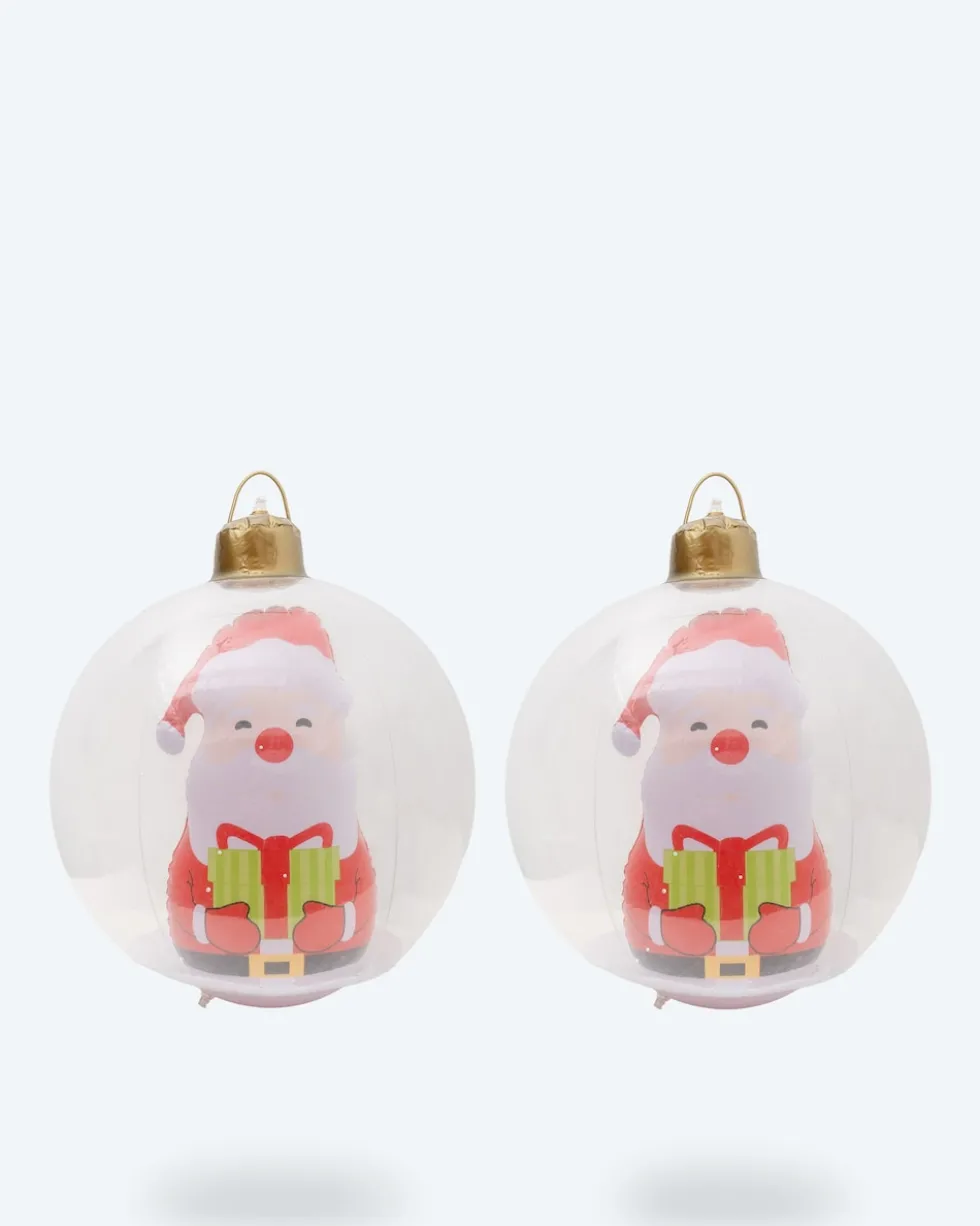 LED-Weihnachtskugeln, 2tlg.