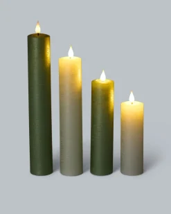 LED-XXL-Kerzen mit Touch-Flammen, 4tlg.
