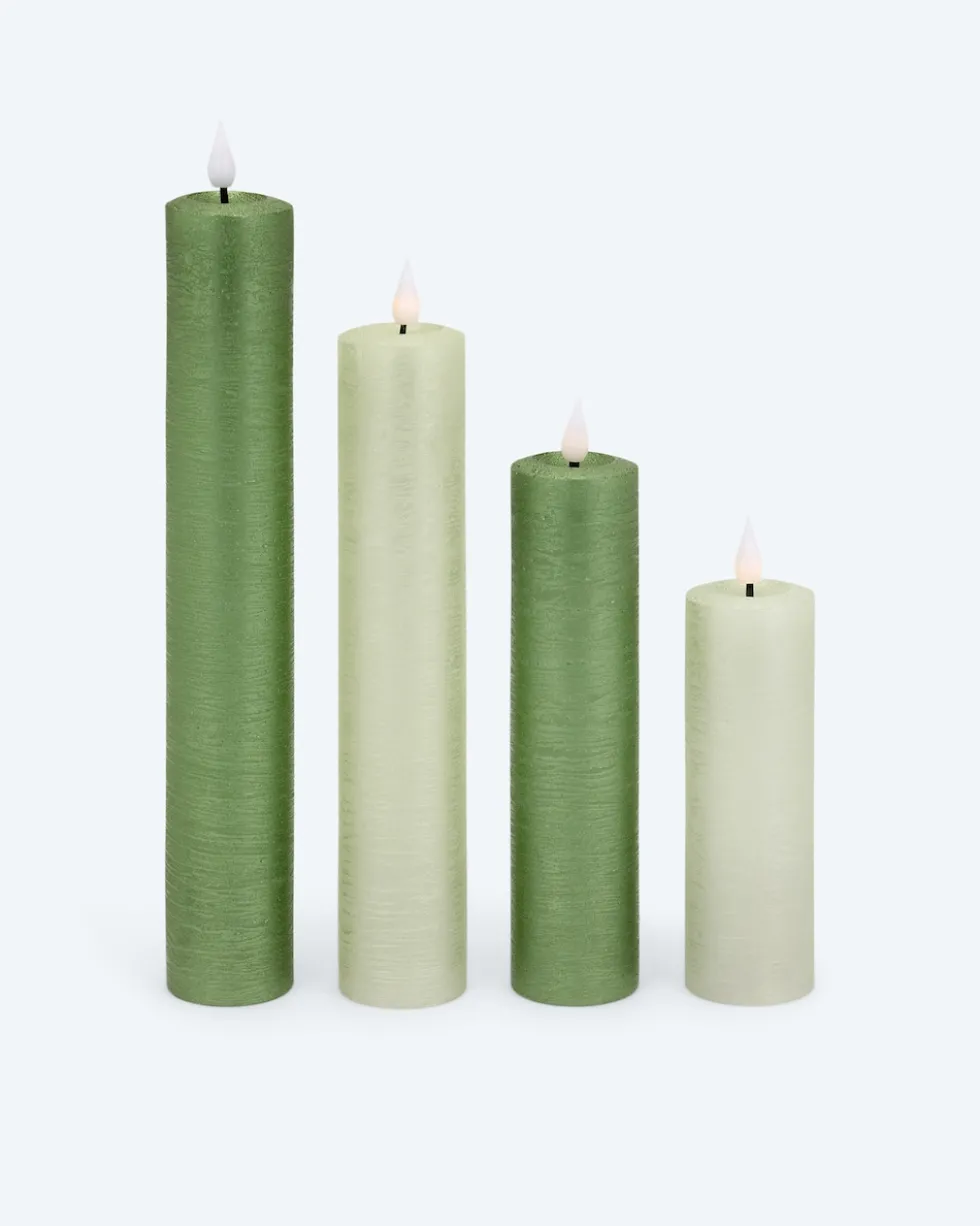 LED-XXL-Kerzen mit Touch-Flammen, 4tlg.