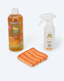 Liquid Orange mit Tuch und Sprühflasche