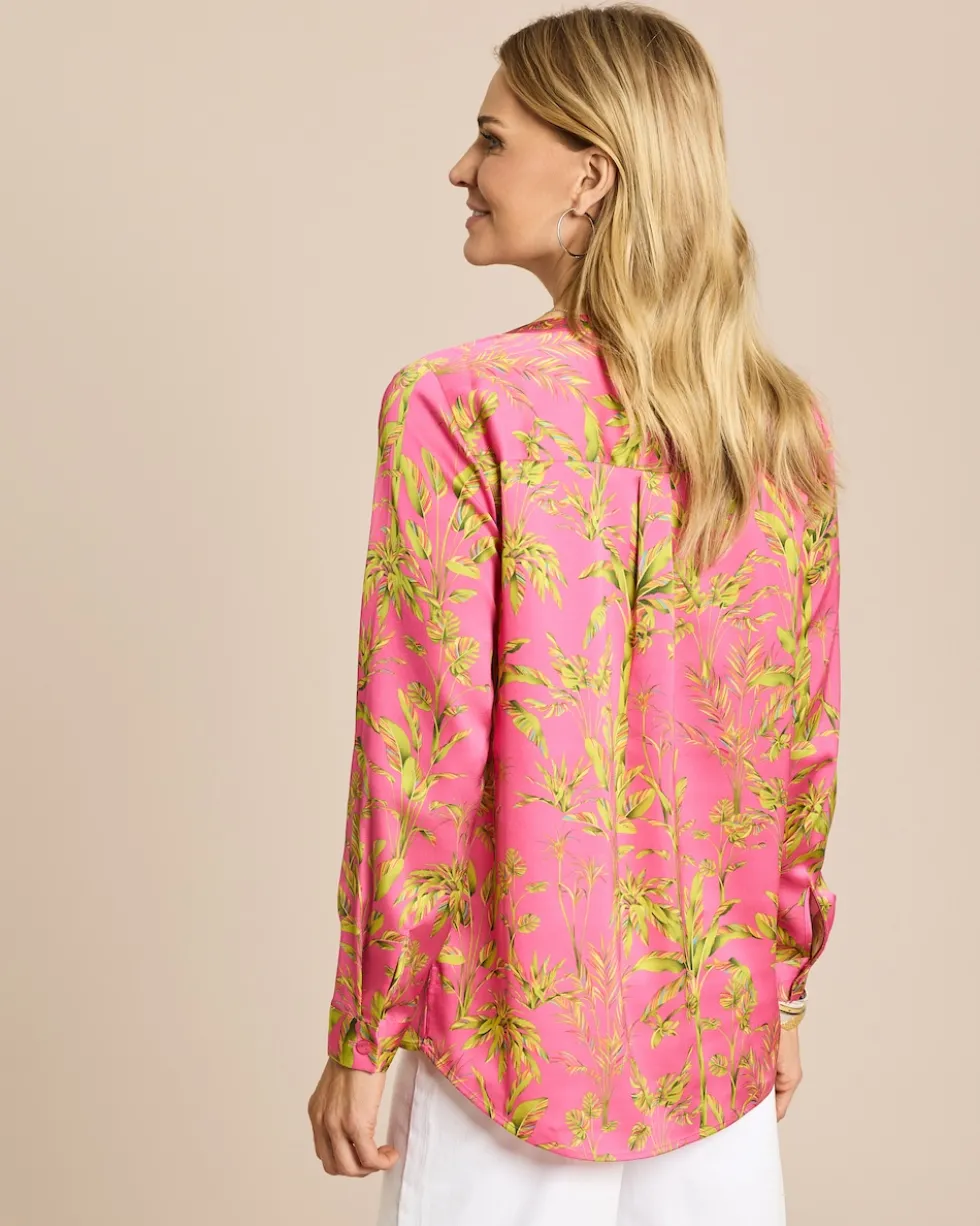 Longbluse mit Exklusivdruck