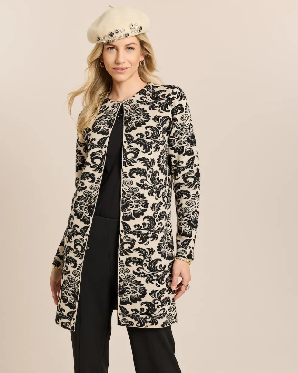Longcardigan mit Ornament