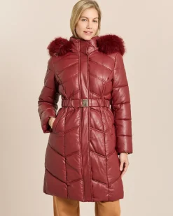 Longjacke gesteppt mit Webpelz