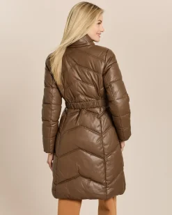 Longjacke gesteppt mit Webpelz