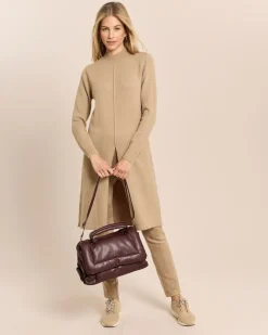 Longpullover mit Schlitz