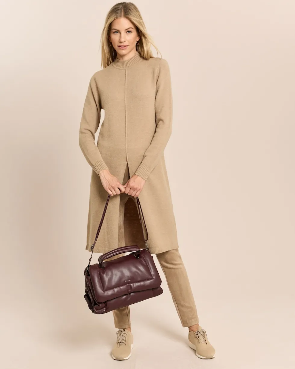 Longpullover mit Schlitz