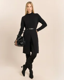 Longpullover mit Schlitz