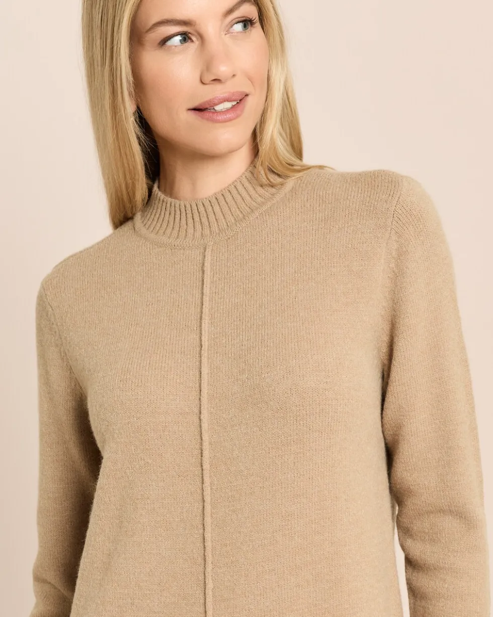 Longpullover mit Schlitz