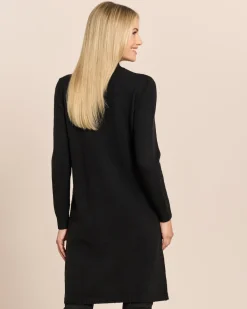 Longpullover mit Schlitz