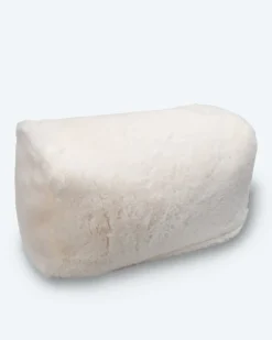 Loungepouf in Kaninchenfell-Optik