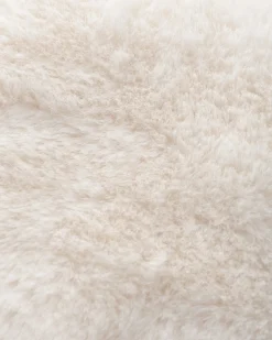 Loungepouf in Kaninchenfell-Optik