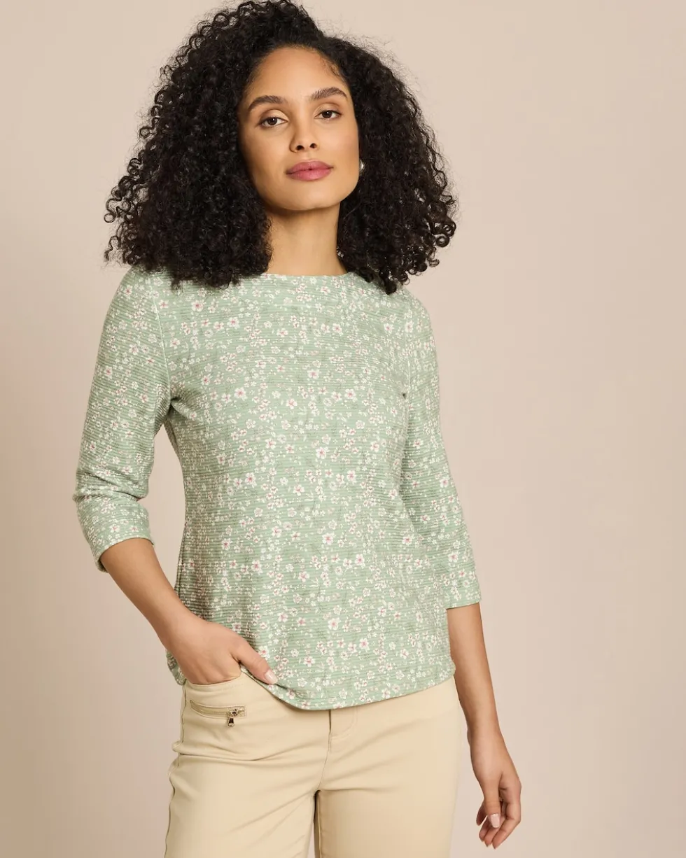 Lux Sweat Ottoman mit Millefleur Druck