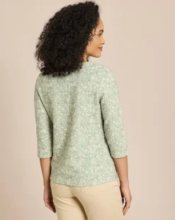 Lux Sweat Ottoman mit Millefleur Druck