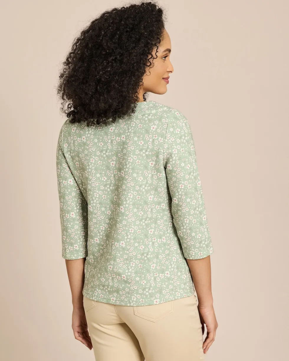 Lux Sweat Ottoman mit Millefleur Druck
