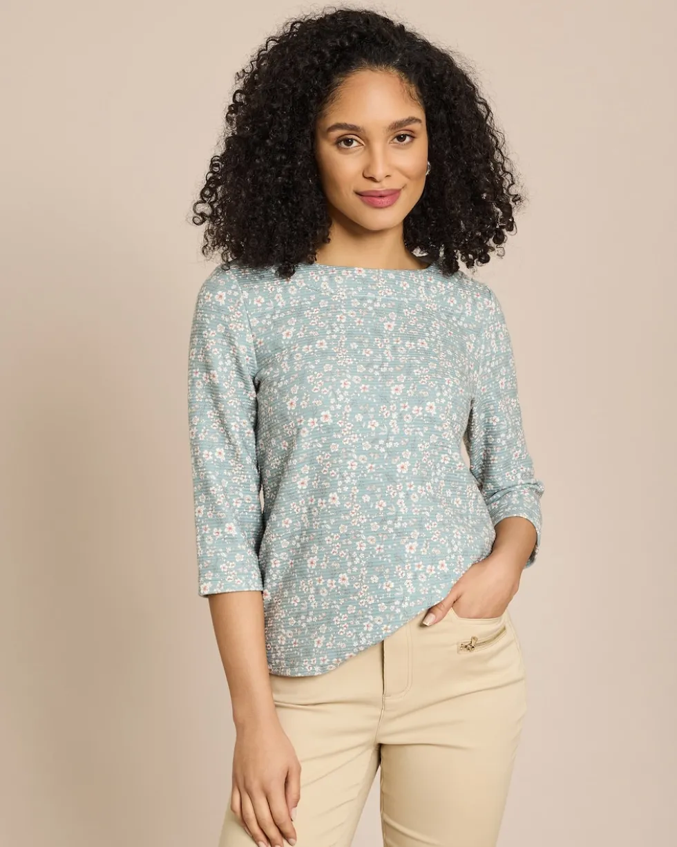 Lux Sweat Ottoman mit Millefleur Druck