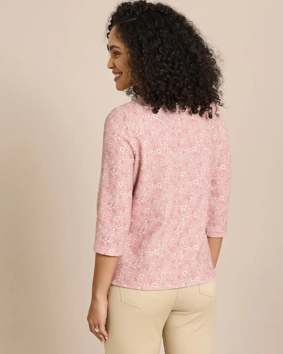 Lux Sweat Ottoman mit Millefleur Druck