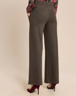 Marlenehose aus Strukturstoff