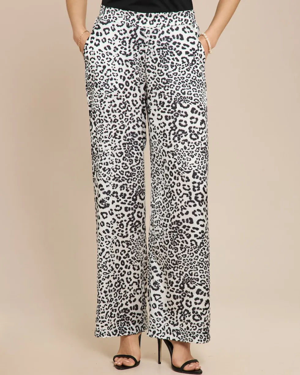 Marlenehose mit Animaldruck