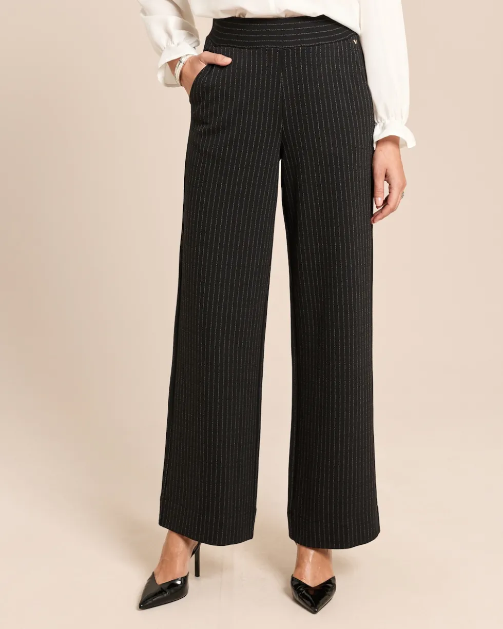 Marlenehose mit Nadelstreifen