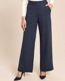 Marlenehose mit Nadelstreifen